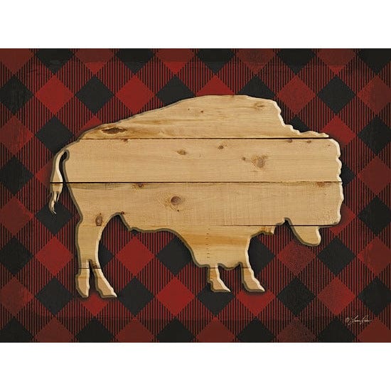 Wood &amp; Plaid Buffalo By Lauren Rader Art Print - 12 X 16-Penny Lane Publishing-The Village Merchant