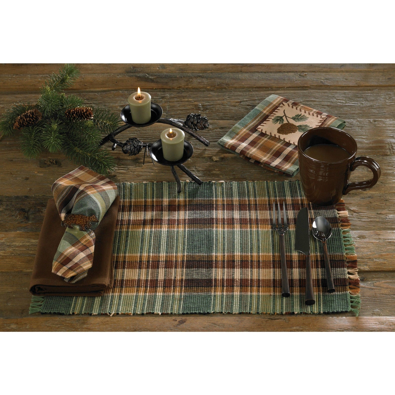 Park Designs Wood River Napkin Set of 2