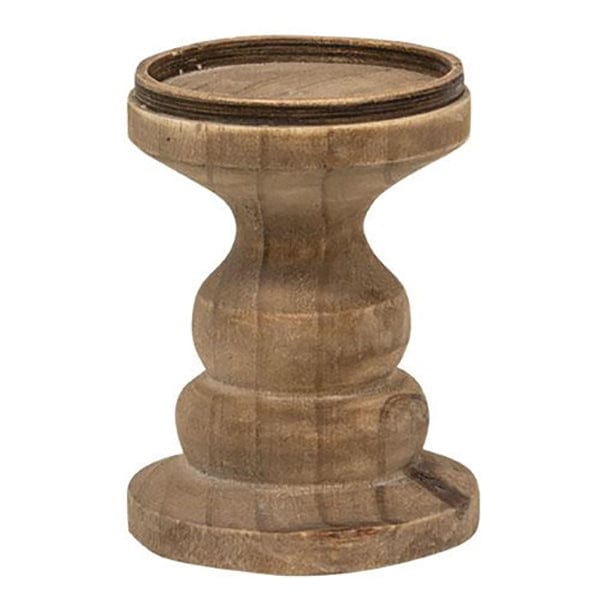 Wood Serena 5&quot; Candle Holder For Pillar Candles-Craft Wholesalers-The Village Merchant