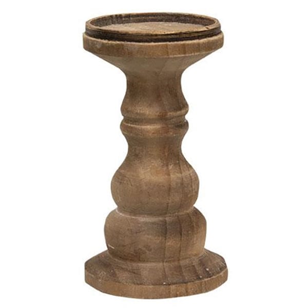 Wood Serena 7&quot; Candle Holder For Pillar Candles-Craft Wholesalers-The Village Merchant