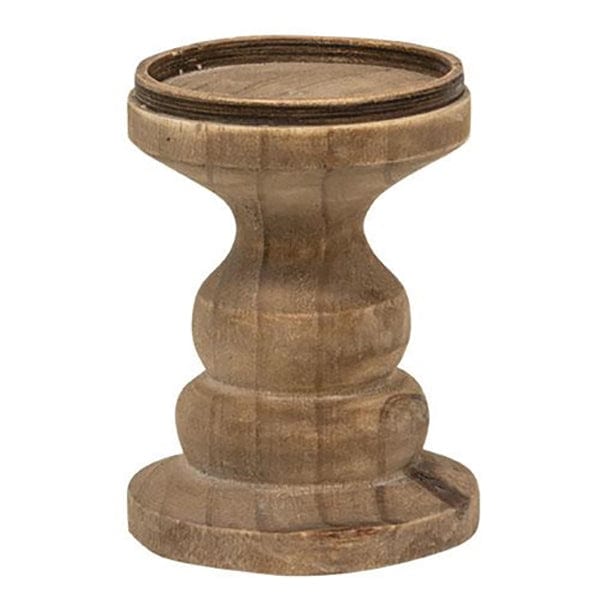 Wood Serena Candle Holders For Pillar Candles - 2 Sizes Available