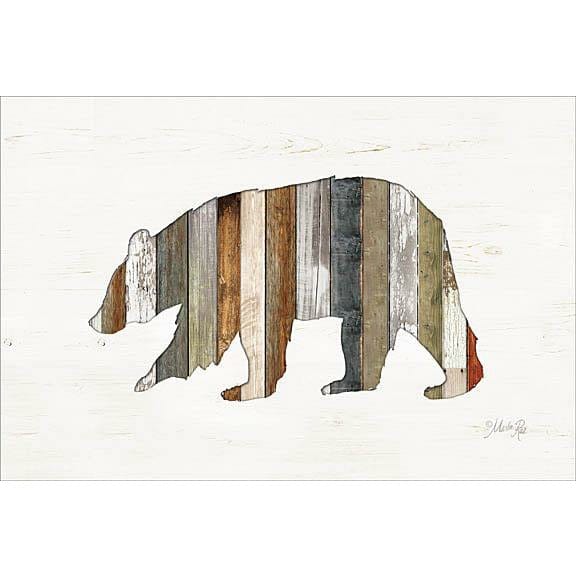 Wood Slat Bear By Marla Rae Art Print - 12 X 18-Penny Lane Publishing-The Village Merchant