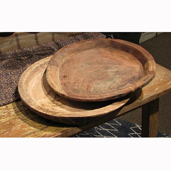 Wood Tray Round-Pine Creek-The Village Merchant