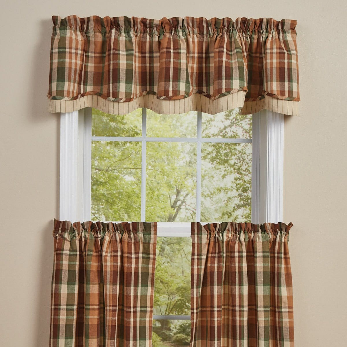 Woodbourne Layered Valance Lined-Park Designs-The Village Merchant