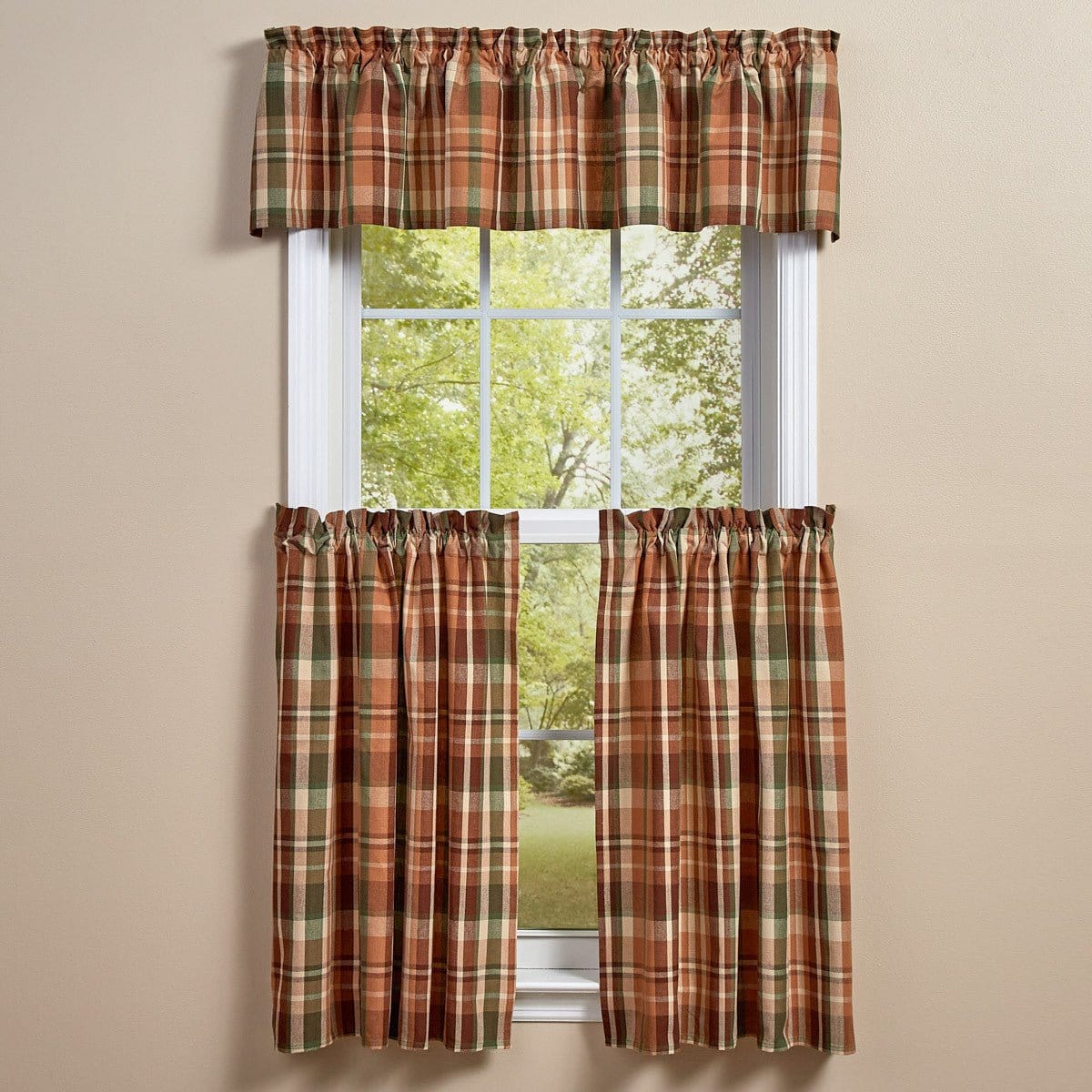 Woodbourne Plaid Valance Unlined-Park Designs-The Village Merchant