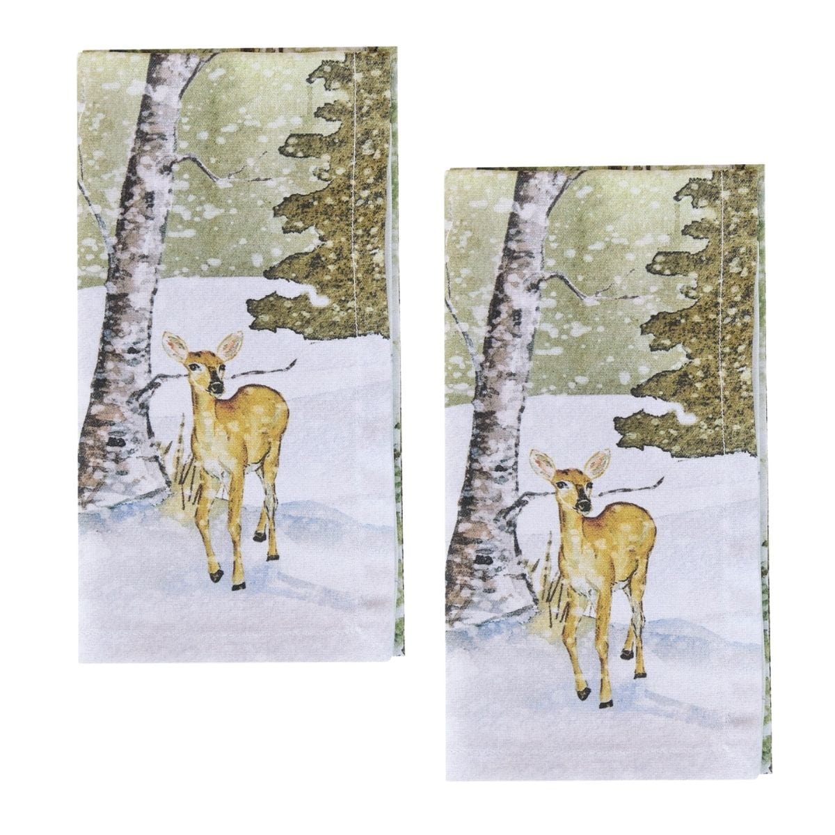 Woodland Winter Printed Napkin Set of 2