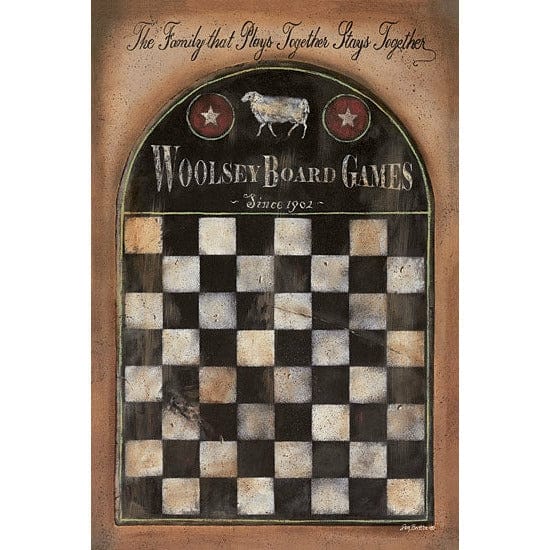 Woolsey Board Game By Pam Britton Art Print - 12 X 18-Penny Lane Publishing-The Village Merchant