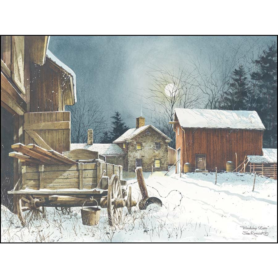 Working Late By John Rossini Art Print - 18 X 24-Penny Lane Publishing-The Village Merchant