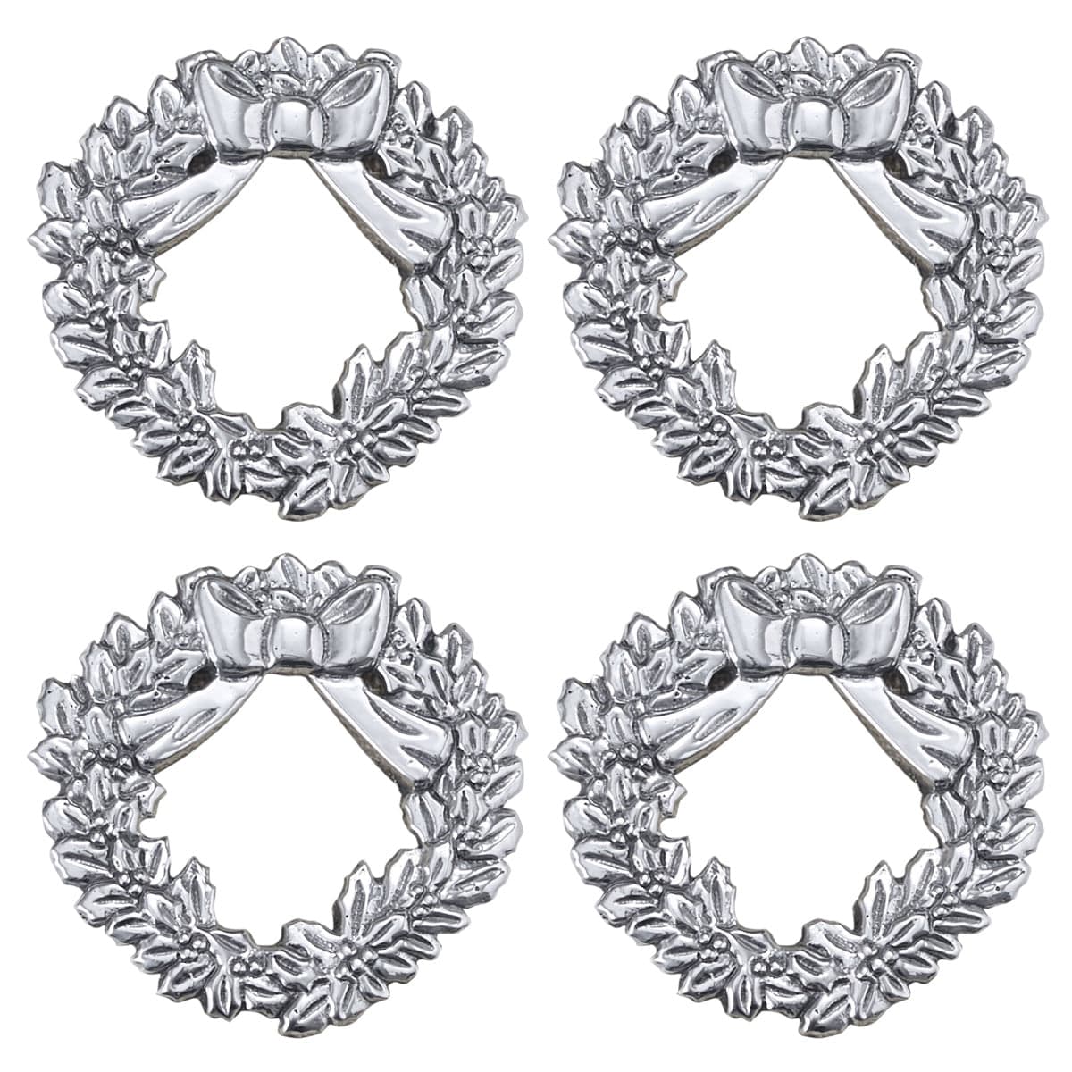 Wreath In Pewter Napkin Ring