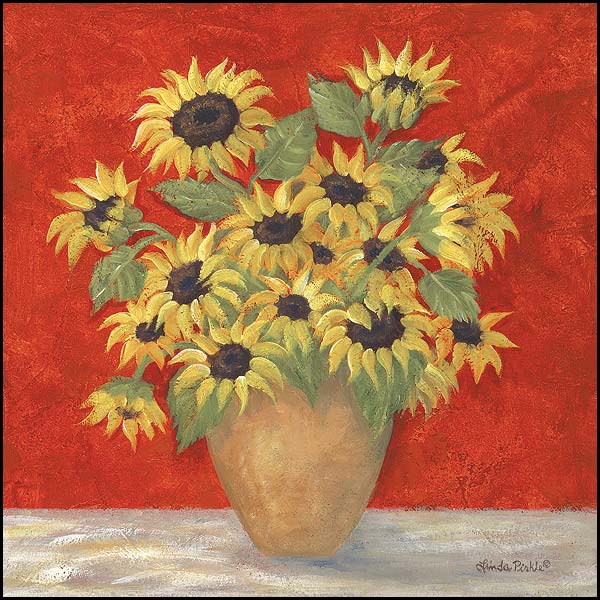 Yellow Sunflowers In French Vase By Linda Pirkle Art Print - 16 X 16-Penny Lane Publishing-The Village Merchant