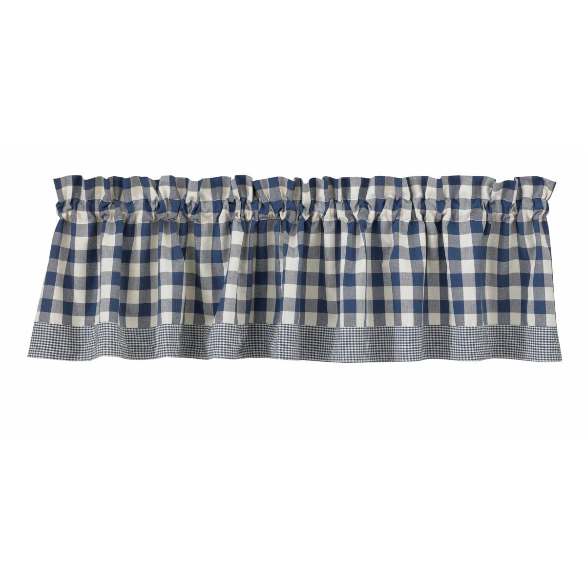 York In Blue Border valance Unlined-Park Designs-The Village Merchant