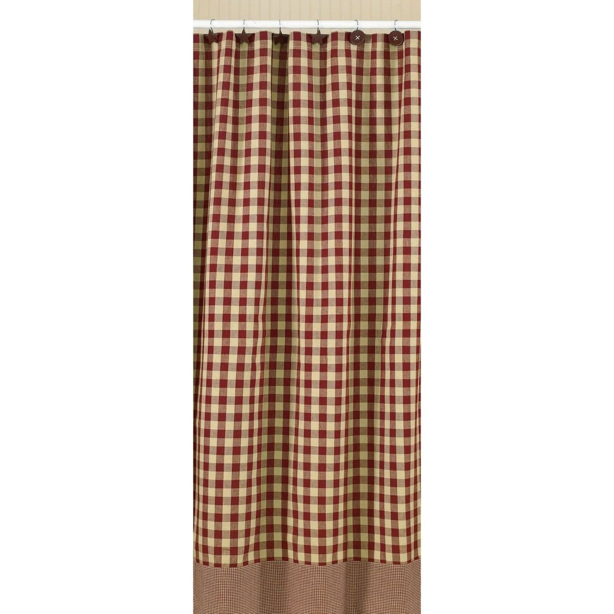 York In Wine Shower Curtain-Park Designs-The Village Merchant