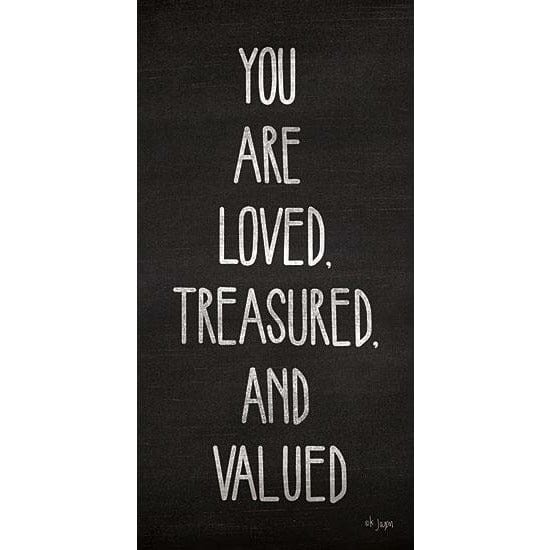 You Are Loved, Treasured And Valued By Jaxn Blvd Art Print - 12 X 24-Penny Lane Publishing-The Village Merchant