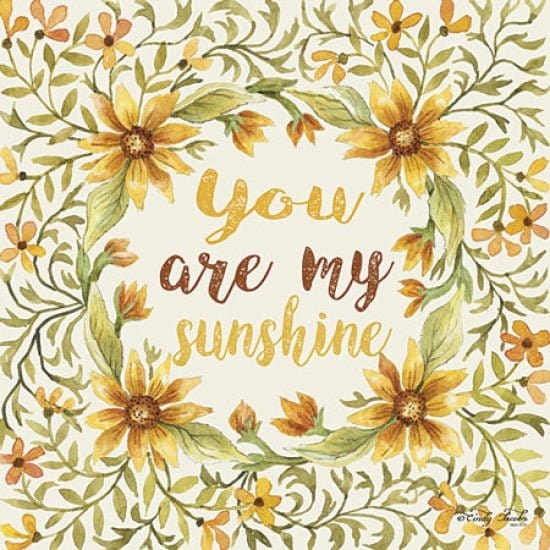 You Are My Sunshine By Cindy Jacobs Art Print - 12 X 12-Penny Lane Publishing-The Village Merchant