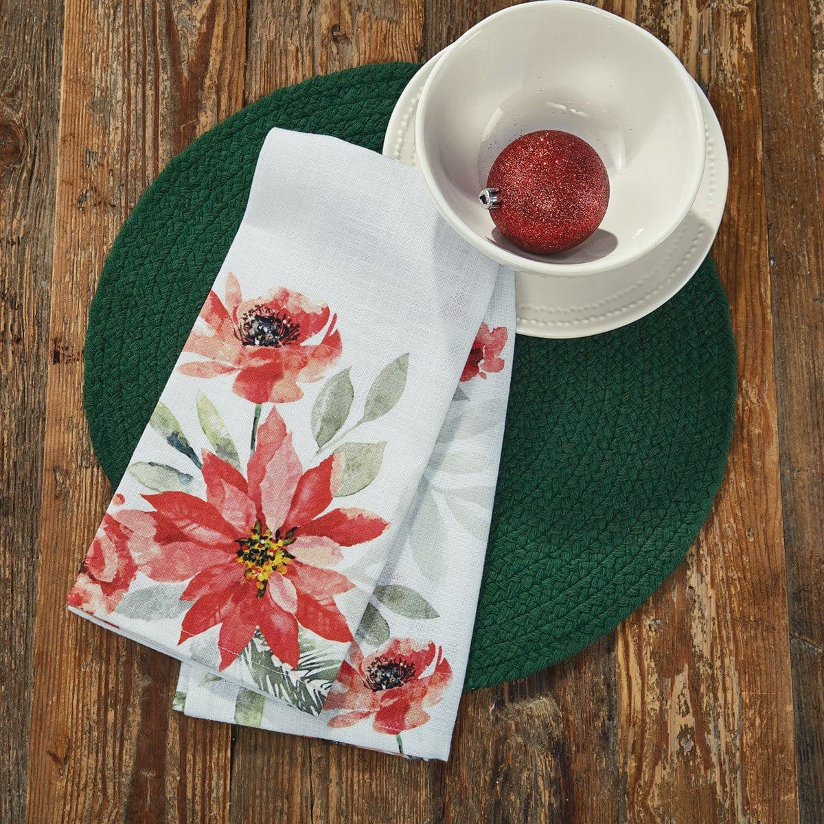 Yuletide Blooms Dishtowel-Park Designs-The Village Merchant