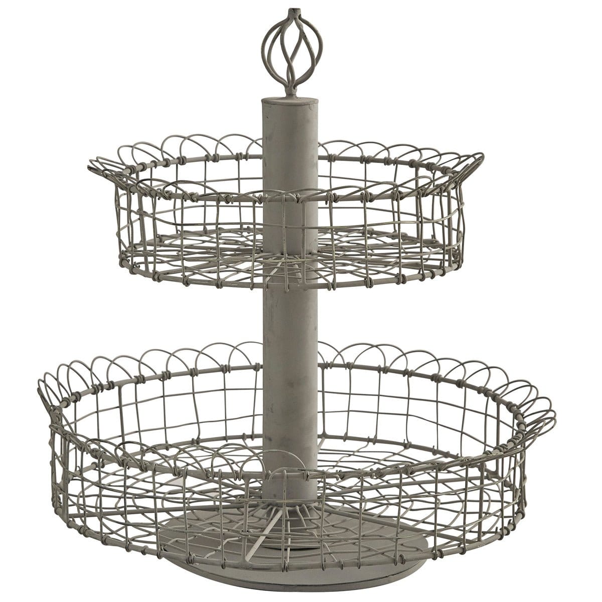 Zinc Wire Organizer Caddy / Tray / Stand 2 Tier-Park Designs-The Village Merchant